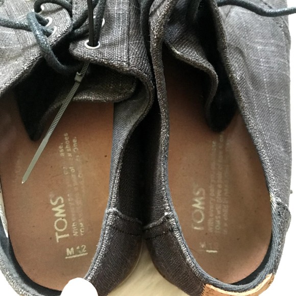 Toms Preston Casual Oxford, Men\'s Size 12 M, Brown Washed NEW MSRP $99.95 main image 6